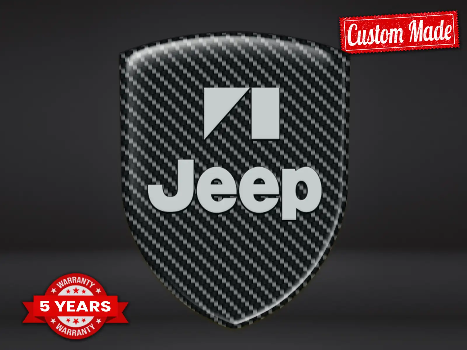 Jeep Emblemas Relieve Auto Pro Máximo Resistente Chic